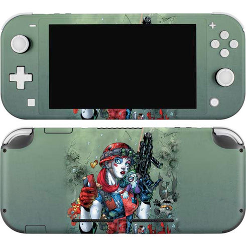 DC Comics Harley Quinn Little Black Book Cover#47 New 52 Art by Jim Lee Nintendo Switch Lite Skin